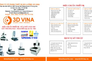 3D Vina chuyên cung cấp, sửa chữa máy đo 2D, 3D, CMM, X Ray tất cả các hãng (Phần 2)