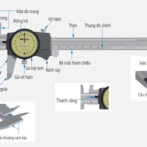 Hướng dẫn sử dụng thước cặp đồng hồ Mitutoyo cho kết quả đúng