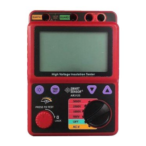 MÁY ĐO ĐIỆN TRỞ CÁCH ĐIỆN SMARTSENSOR AR3125 (500V/1000V/2500V/5000V, 0 - 1TΩ )